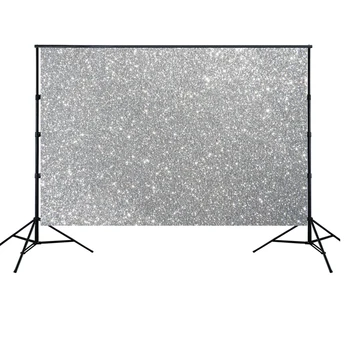 

HUAYI White Sliver Glitter Bokeh backdrop for newborns baby portrait birthday party photo booth backdrop background hz-1086
