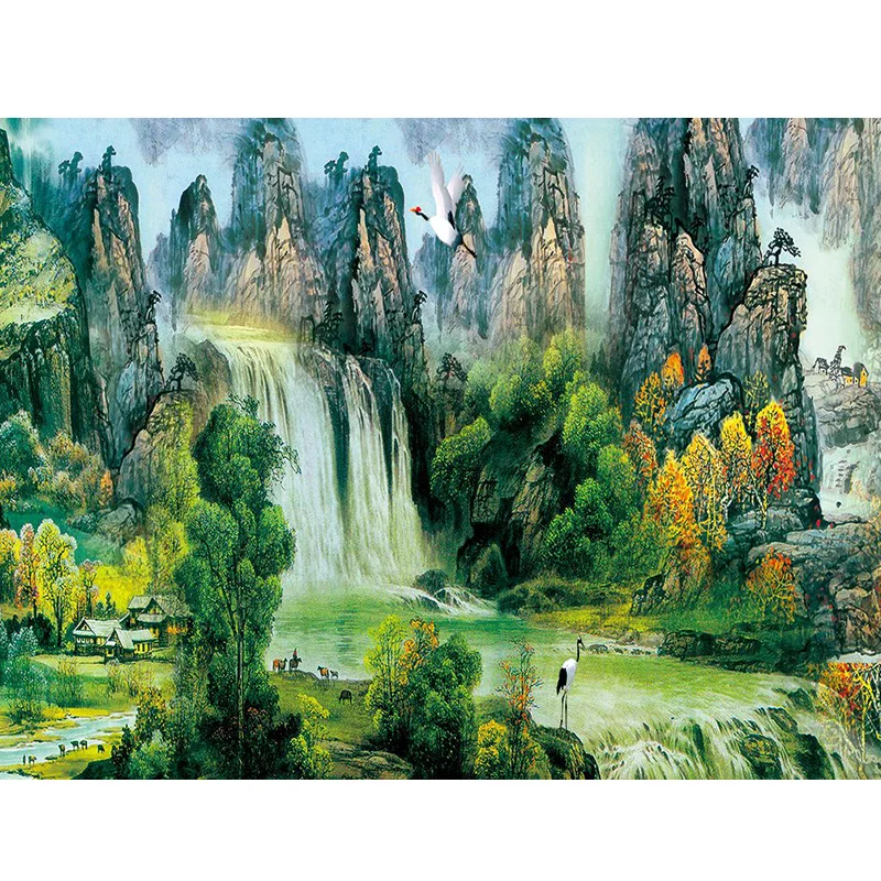 

5D Full Round DIY Diamond Painting Embroidery Cross Stitch Scenery Diamond Mosaic Wall Sticker Home Decor