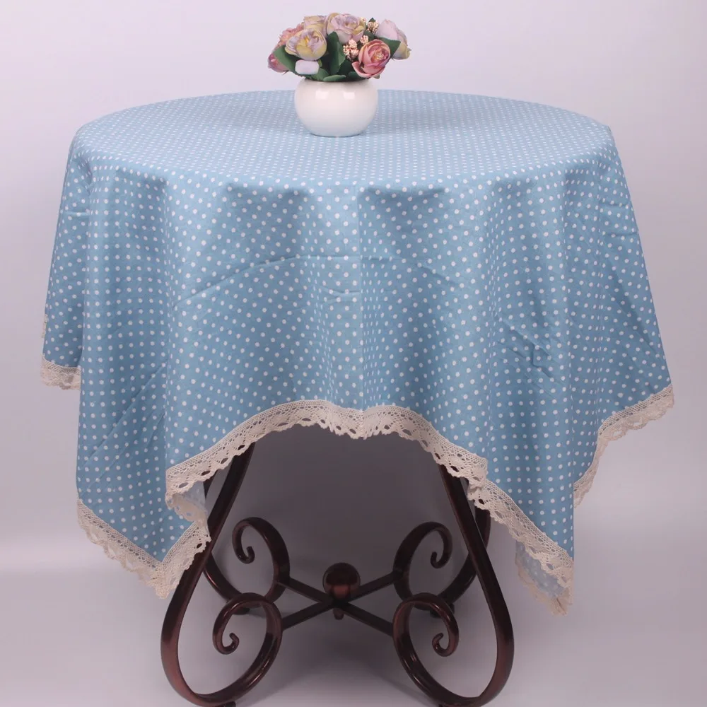 Classic Pink / Green / Blue / Purple Cotton Linen Polka Dot Dustproof