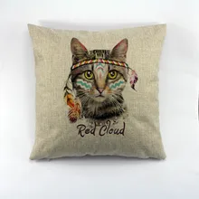 Декоративные наволочки для дома с изображением милых кошек, чехол для подушки, чехол для подушки
