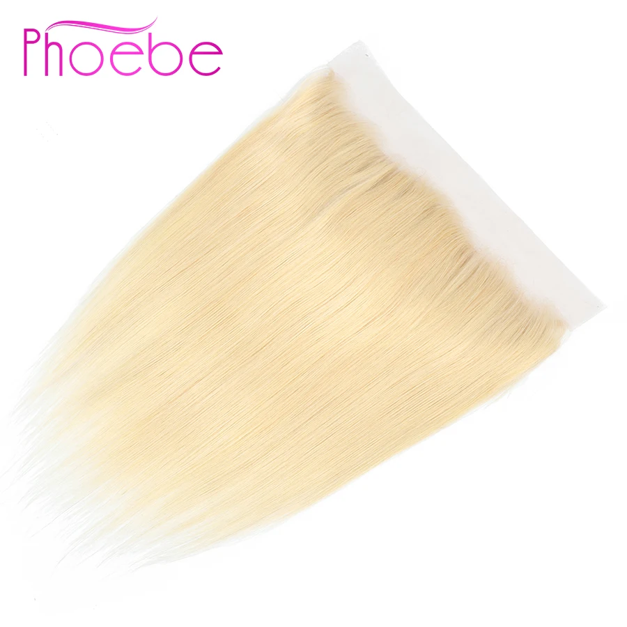 

Phoebe Malaysia Straight Hair 13*4 613 Lace Frontal Closure Ear To Ear Frontal 100% Human Hair Non-remy Hair #613 Lace Closure