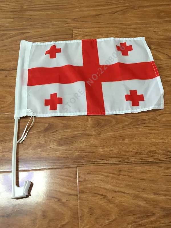 30x45CM Georgia window Car flag banner polyester Car