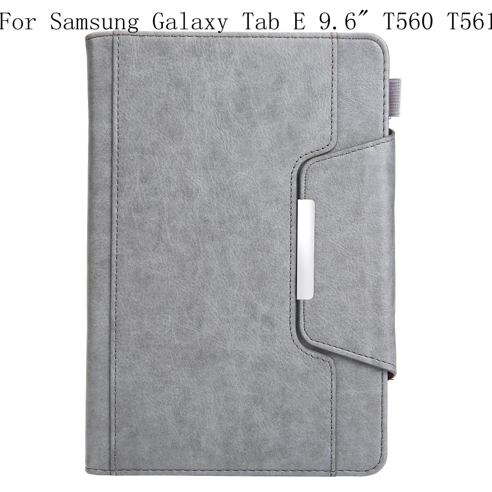 [Авто Режим сна/Пробуждение] из искусственной кожи чехол для Samsung Galaxy Tab E 9,6 "T560 T561 Smart кратный бумажник защитной оболочки + подарки