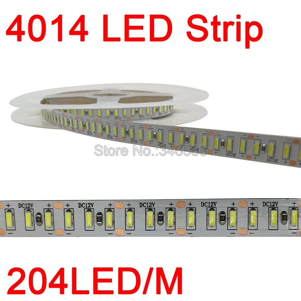 #cheap 5m Super Bright 4014 LED Strip Light 204 LEDs m DC 12V Flexible LED Tape White Warm White Ribbon IP20 IP65 Waterproof