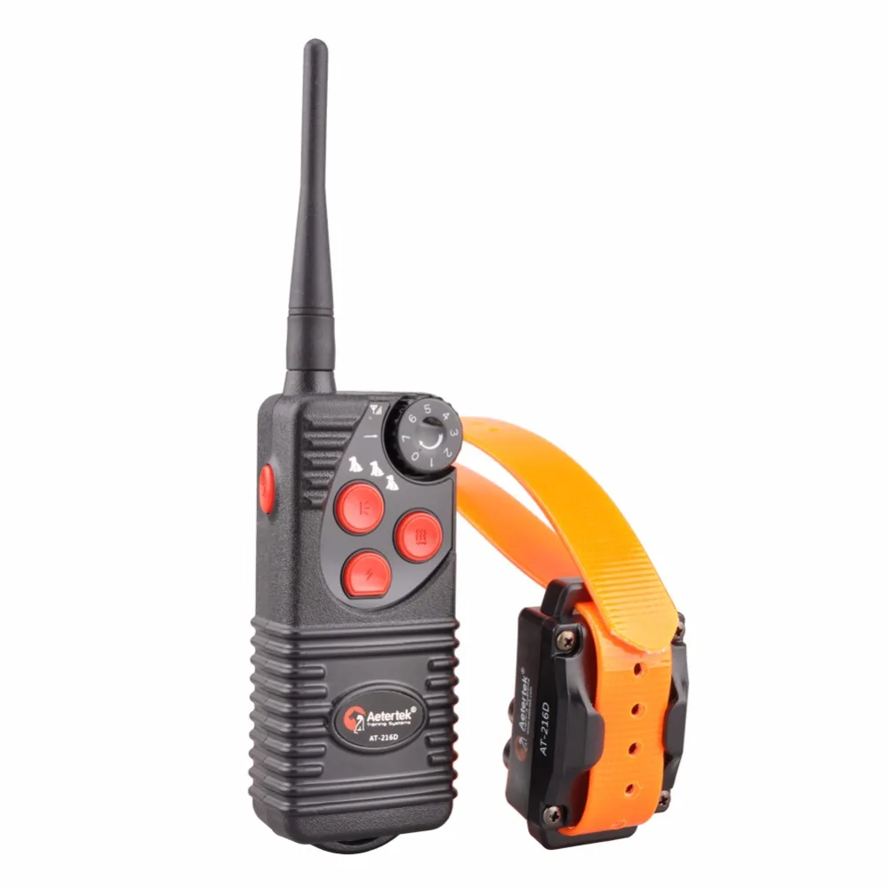 

Free shipping AT-216D-1 600Yard REMOTE DOG TRAINER WITH WATERPROOF RECHARGEABLE DOG TRAINING SHOCK COLLAR In waterproof