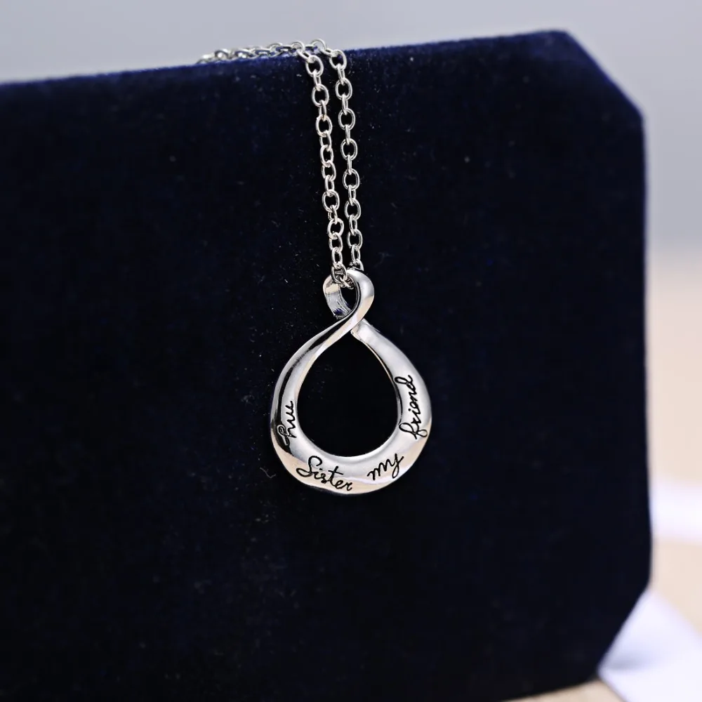 Ожерелье с буквами для женщин леди девушки любовь между мать и дочь Выгравированные буквы сердце кулон ожерелье подарок на день матери