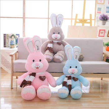 

New Style Smile Long Ear Rabbit Plush Toy Stuffed Animal Plush Doll Best Gift Send to Children & Girlfriend