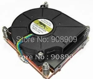 New CPU Cooler Socket 1366 WITH FAN for 1U server 1pcs brand new desktop cpu am2 socket tester cpu socket analyzer dummy load fake load with led