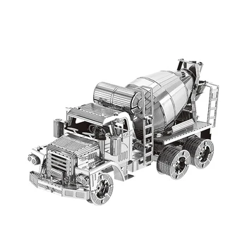 

Nanyuan 3D Metal Puzzle Cement Mixer Construction car Model DIY Laser Cut Assemble Jigsaw Toys Desktop decoration GIFT For Audit