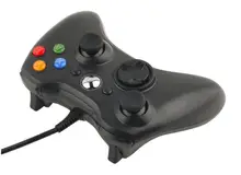 2016 Wired Joypad Gamepad Controller For Microsoft for Xbox Slim 360 for PC for Windows7 Black Color Joystick Game Controller