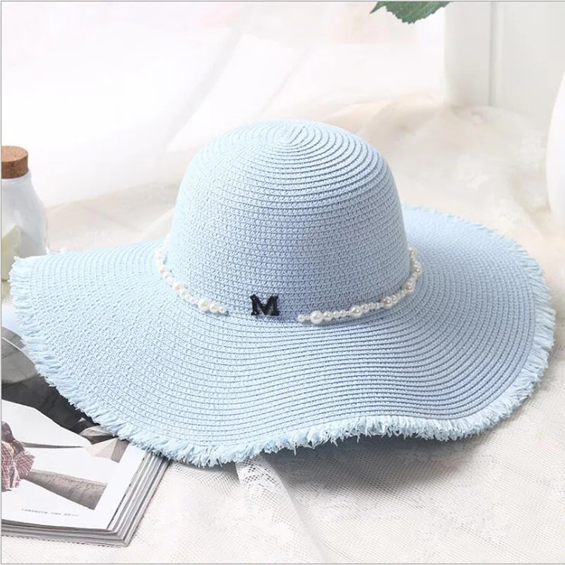 2019 جديد الصيف الإناث قبعات للحماية من الشمس قبعة بواقٍ للشمس واسعة حافة الأزياء اللؤلؤ إلكتروني لدغ القش قبعة في الهواء الطلق شاطئ البحر عطل... 2019 جديد الصيف الإناث قبعات للحماية من الشمس قبعة بواقٍ للشمس واسعة حافة الأزياء اللؤلؤ إلكتروني لدغ القش قبعة في الهواء الطلق شاطئ البحر عطل...