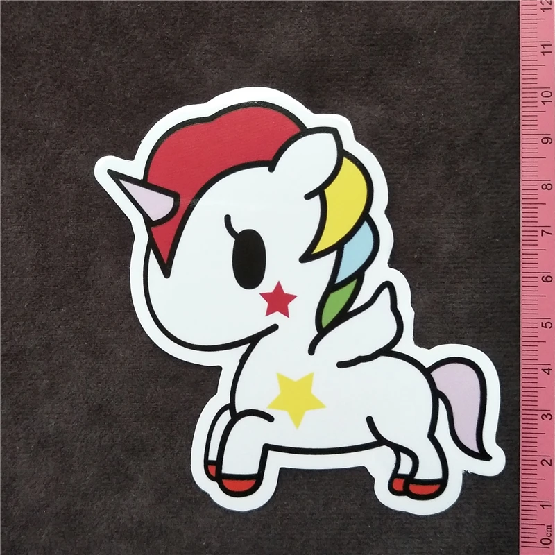 

Y095# Cartoon Unicorn PVC Sticker Home Decor Fridge Styling Wall Travel Suitcase Graffiti Styling Stickers Buy 3 get 4