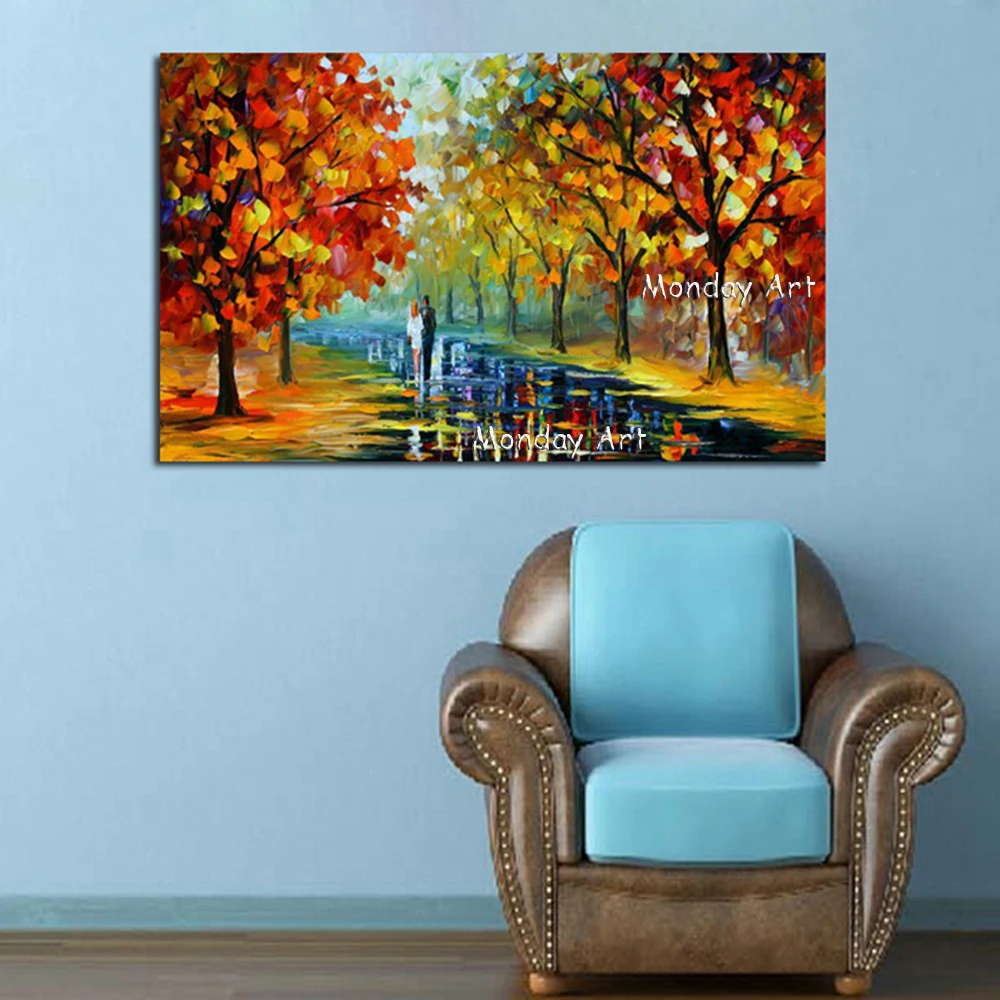 Landscape-Abstract-Colourful-Autumn-Scenery-Knife-Oil-Painting-On-Canvas-Walking-in-the-Scenery-Picture-Wall (1)