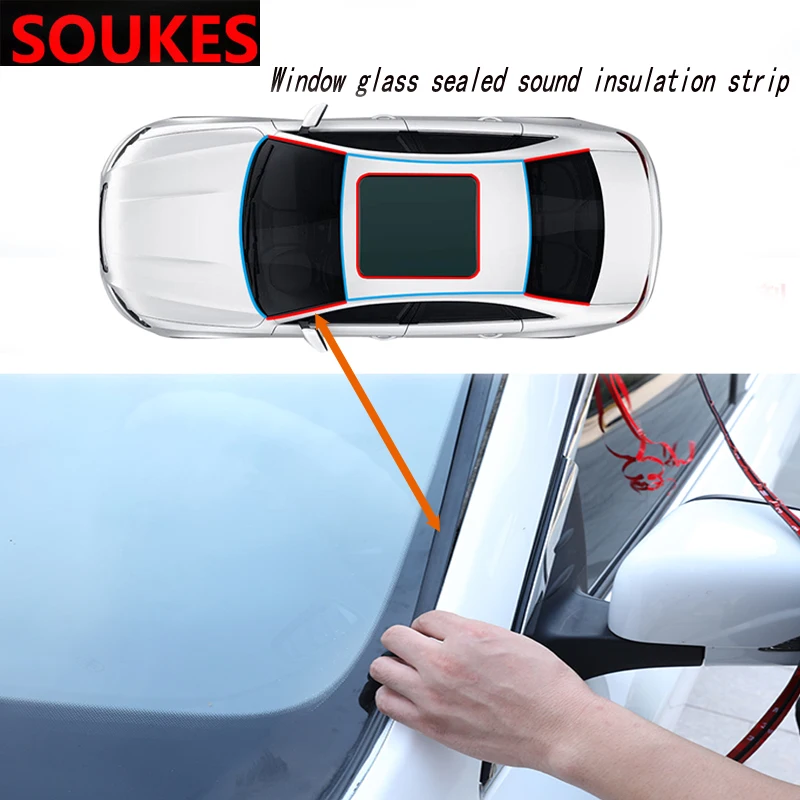 

100cm Car Window Glass Trim Sealing Strip Sticker For Peugeot 206 307 407 308 208 3008 Toyota Corolla Yaris Rav4 Avensis Mini