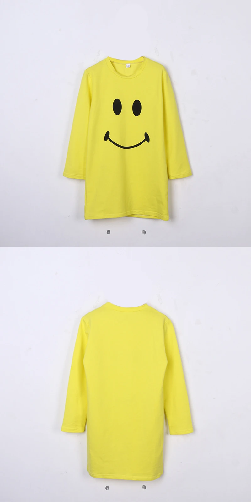 Mummy Daughter Dresses Smile Face Cartoon Print Mom and Me Clothes Baby Girls Clothing Family Matching Outfits Mother & kids (11)