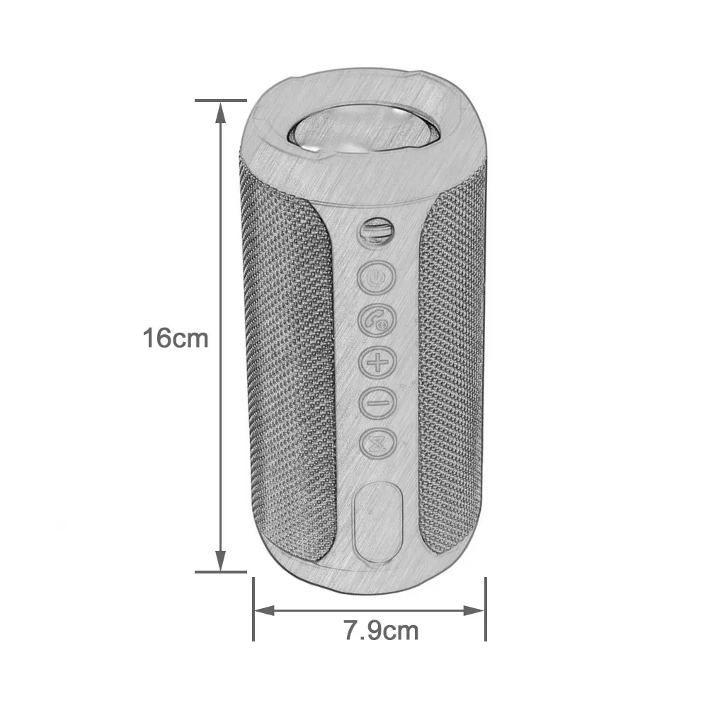 Мини Колонка коробка динамик Bluetooth динамик водонепроницаемый портативный открытый беспроводной Поддержка для TF карты FM стерео Hi-Fi коробки