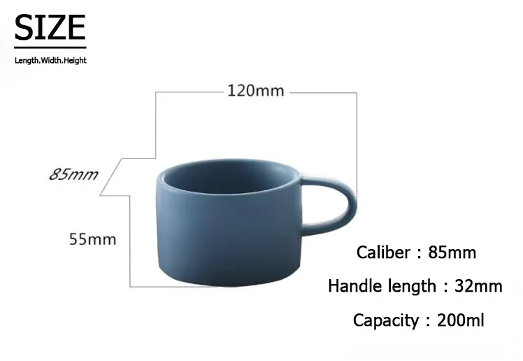 TECHOME, простой классический стиль, матовая, 200 мл, керамическая кофейная чашка, континентальный, для завтрака, для пары, для молока, чая, чашка для кафе, поставка