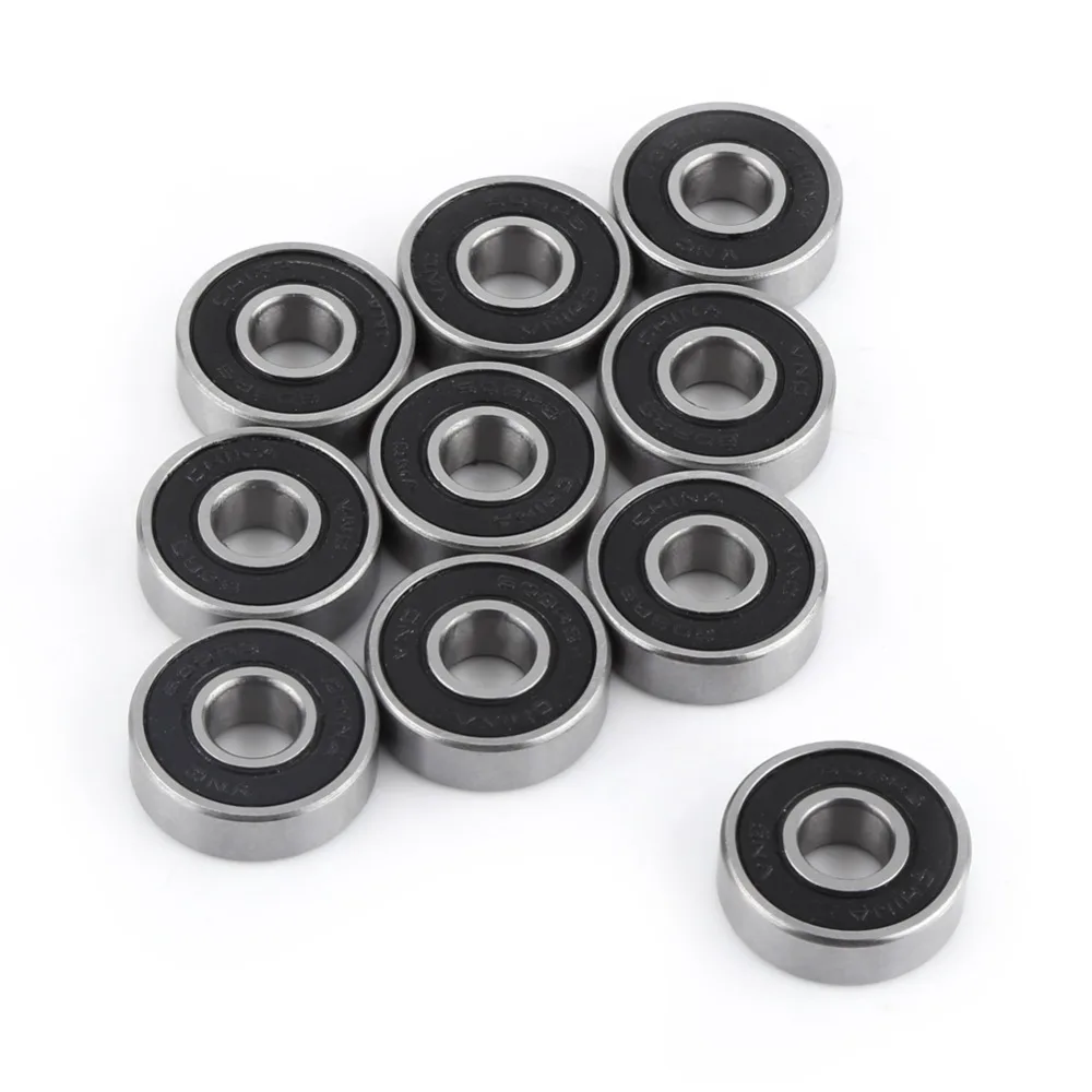 Ball Bearings 608-2RS Miniature Deep Groove Steel Sealed 8x22x7mm 10Pcs/Lot