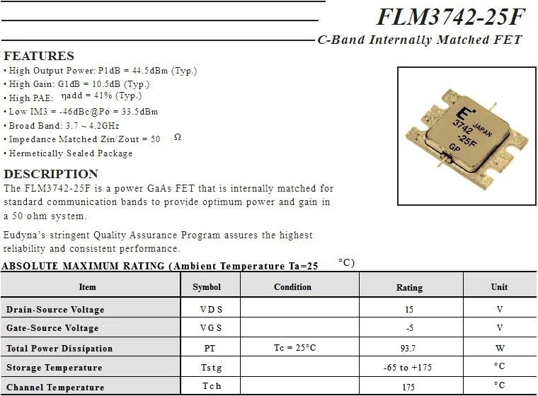 1 шт./лот FLM3742-25F новый оригинальный