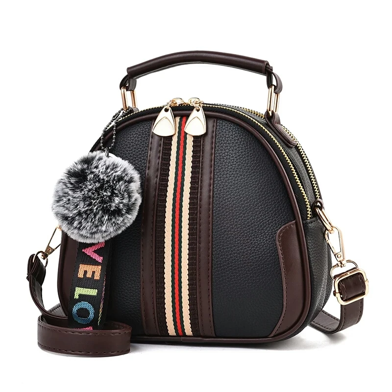 

Fashion Faux Leather Small Handbag Shoulder Bag Black Female Leisure Crossbody Clutch Evening Bag
