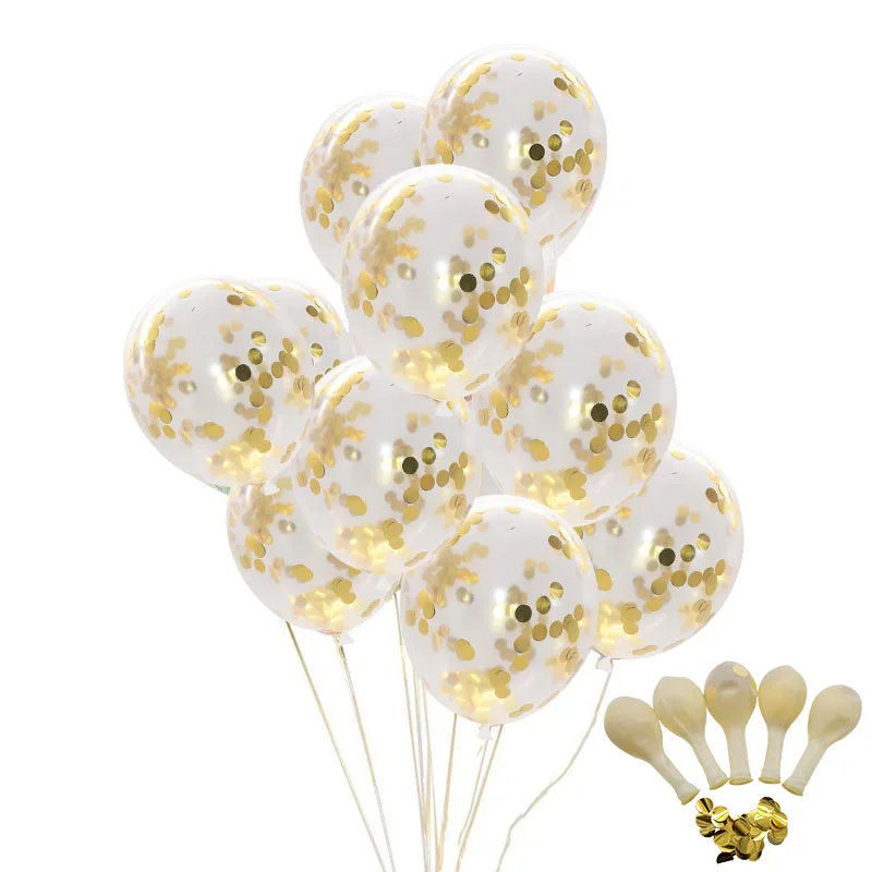 5 шт./лот 12 ''шары с золотыми конфетти Премиум 12 дюймов латексные вечерние воздуха воздушные шары-игрушки для дня рождения шары для свадебной вечеринки украшения