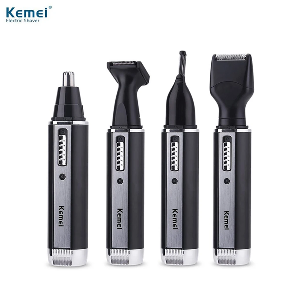 4 in 1 Rechargeable nose hair trimmer for men trimer ear face eyebrow nose hair removal eyebrow Trimmer for nose Wireless