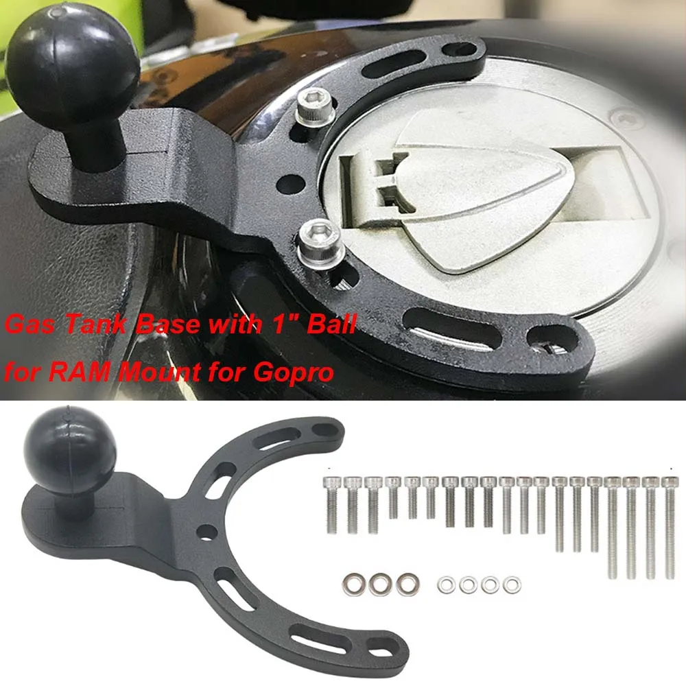 

Big&Small Gas Tank Base with 1 inch/25mm Ball for Ram Mount for Gopro Action Camera and Smartphones Accessories
