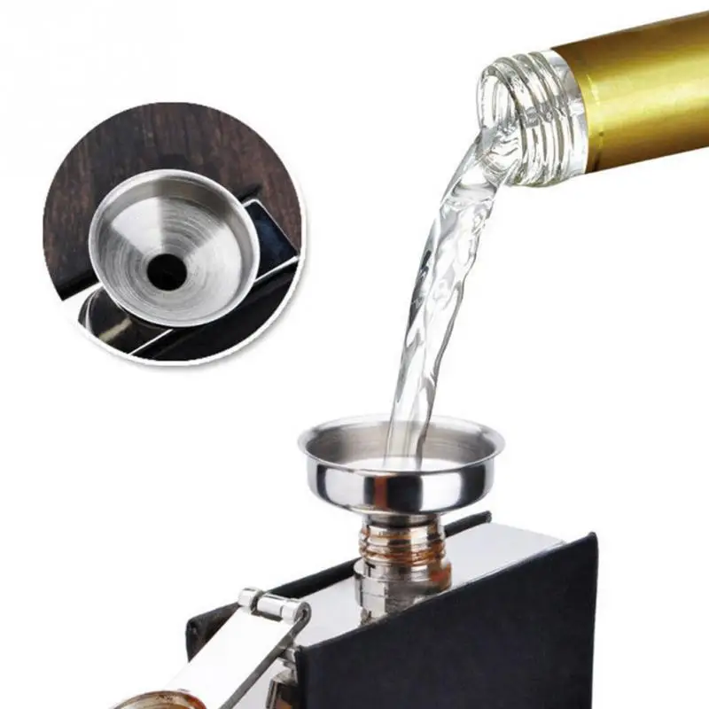 

Fashion Durable Stainless Steel Bar Wine Flask Funnel Smallmouth Funnels for Filling Hip Flask Beer Liquid Bar Tools #1016
