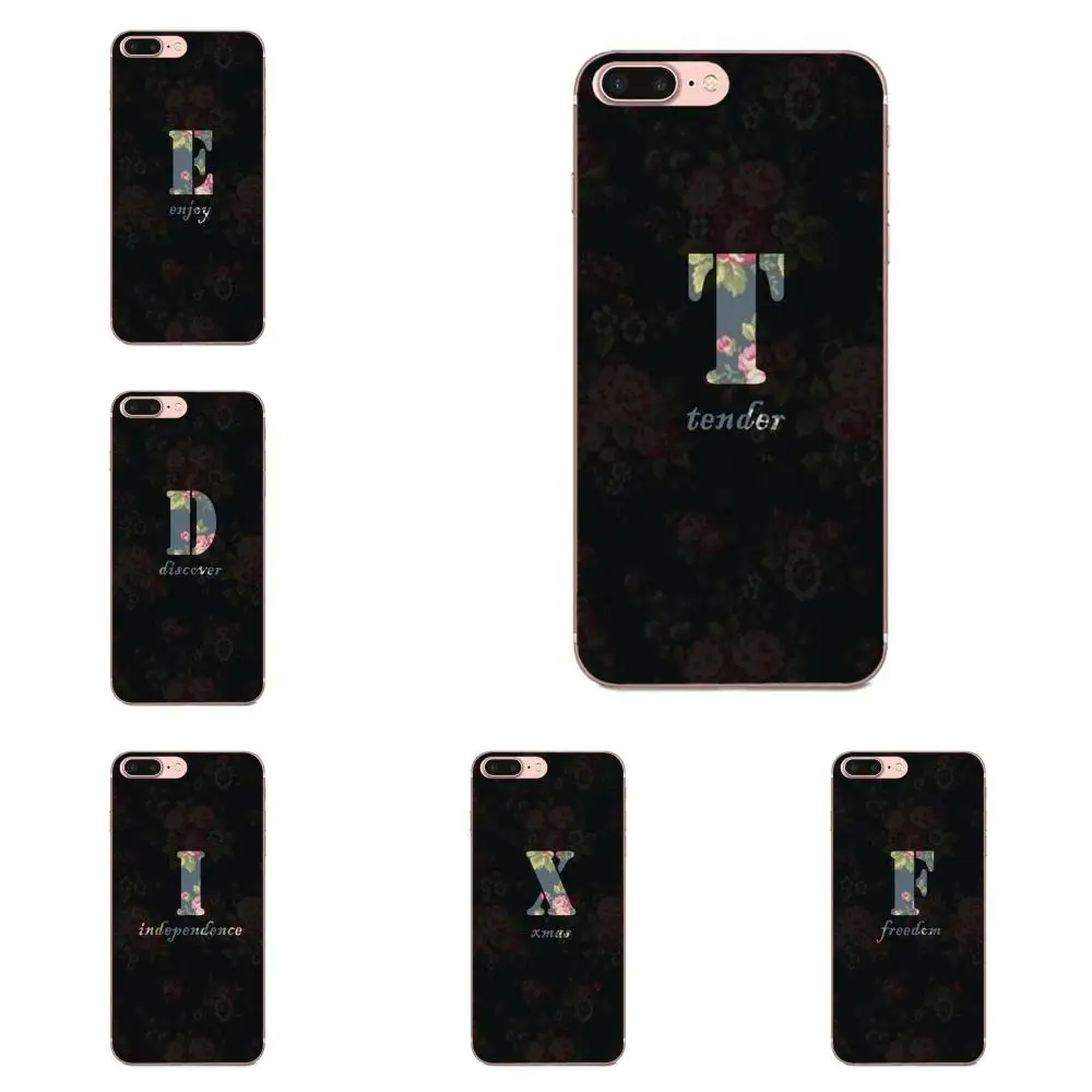 

Oedmeb Letter Alphabet Word Soft Silicone TPU Transparent Coque Case For Apple iPhone 4 4S 5 5C 5S SE 6 6S 7 8 Plus X XS Max XR