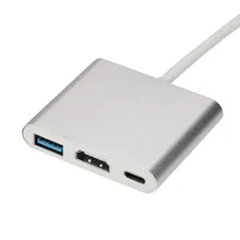 Тип C до 4 K HDMI USB 3,0 зарядки HUB адаптер USB-C 3,1 конвертер для Macbook USB Hub A8