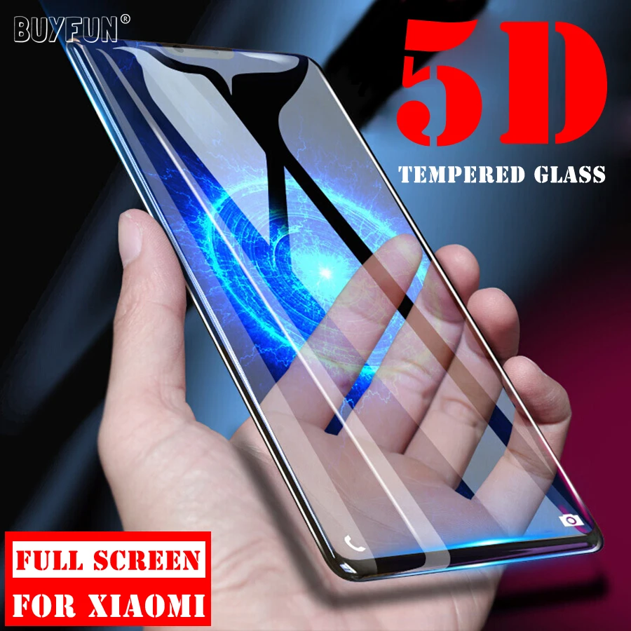 5D закаленное стекло для Xiao mi Red 5 Plus Pocophone F1 Note глобальная пленка 8 Se A1 5x A2 Lite 6 Pro 4X