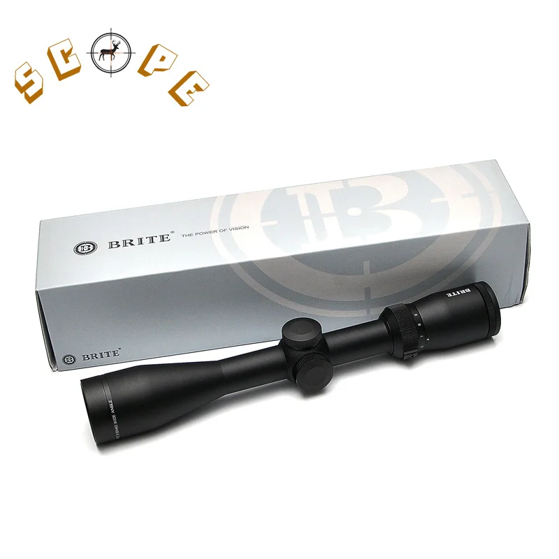 

BRITE X3 3-9X40 WA Hunting Scope Half Mil Dot Reticle Tactical Optical Rifle Scopes Wide Angle Scope Air Soft Hunting
