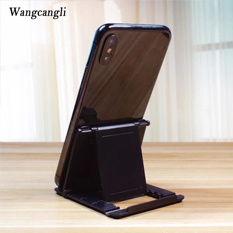 

wangcangli Universal Mobile Phone Holder Cell Phone Stand Card Folding Bracket Mount Stand for iPhone 7 Plus x se 6 8