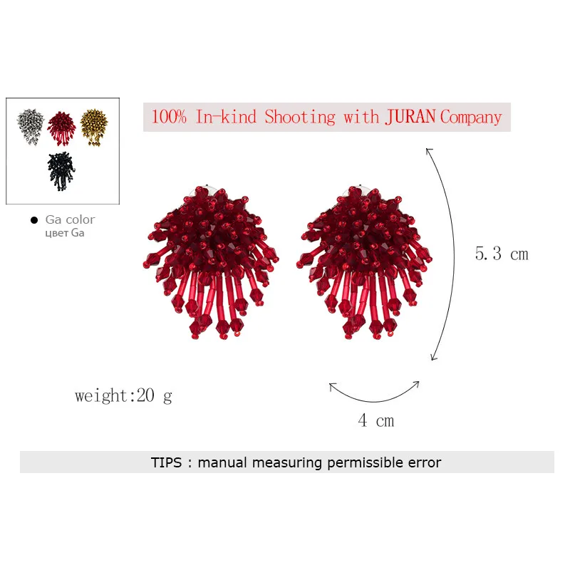JURAN ручная работа новые высококачественные серьги с бисером из кристаллов Ювелирные изделия Горячая Элегантные длинные бусы Хризантема серьги-капли