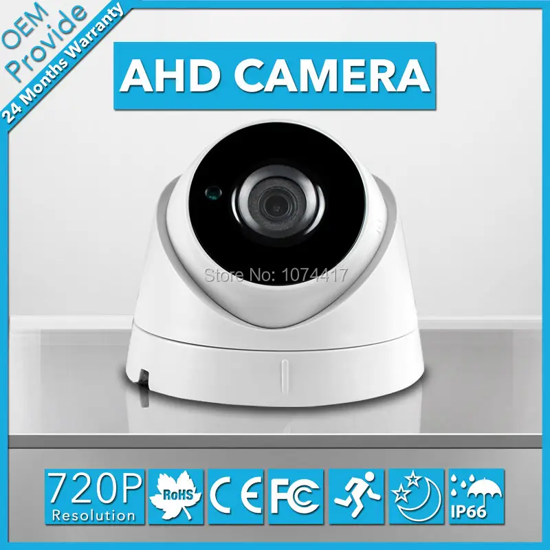 

AHD3100HR New Housing IR Cut Filter 1/4'' 1.0 MP CMOS CCTV Camera 720P AHD 2000TVL Security Surveillance Dome Camera