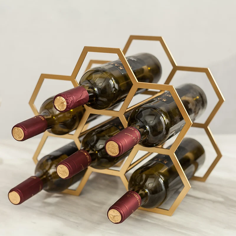 

Nordic Creative Metal Home Grape Wine Shelf Guest Dining Room Decorations Mode
