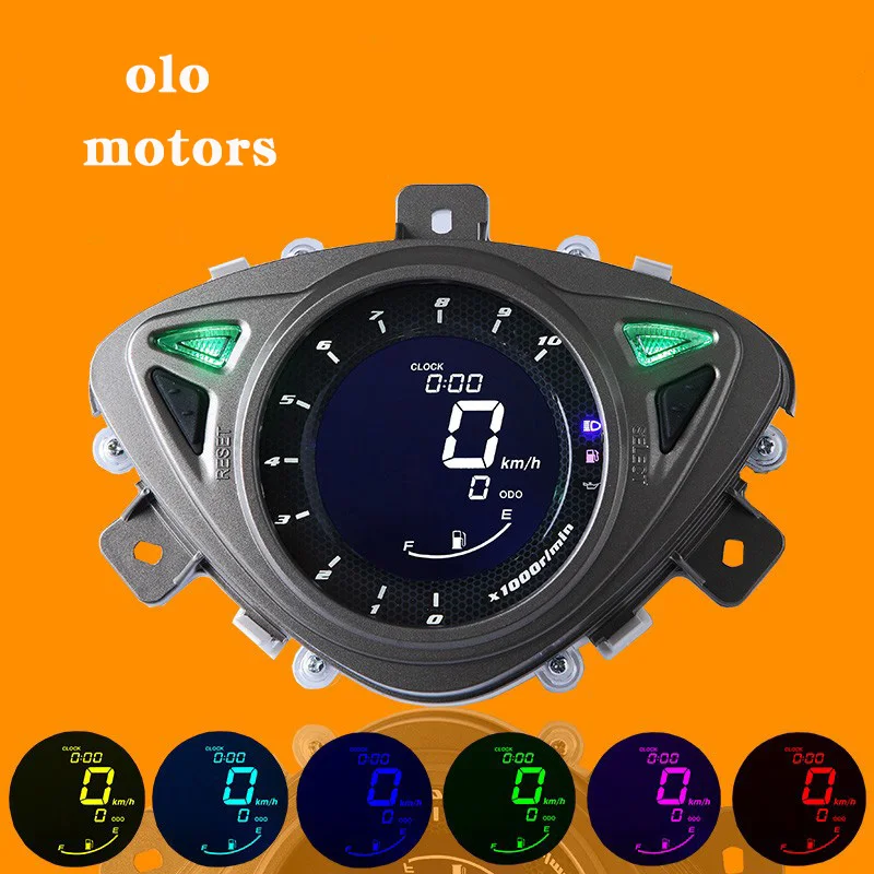 

2016 Hot Sell LCD Speedometer Odometer Scooter Motorcycle For Yamaha 100RSZ7 universal speedometer motorcycle 7 Color Backlight