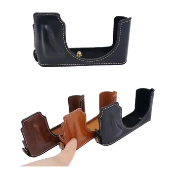 

High Quality PU Camera Half Body Case for Leica D-LUX TYP 109 typ109 Bottom cover PU Leather case With Battery Opening