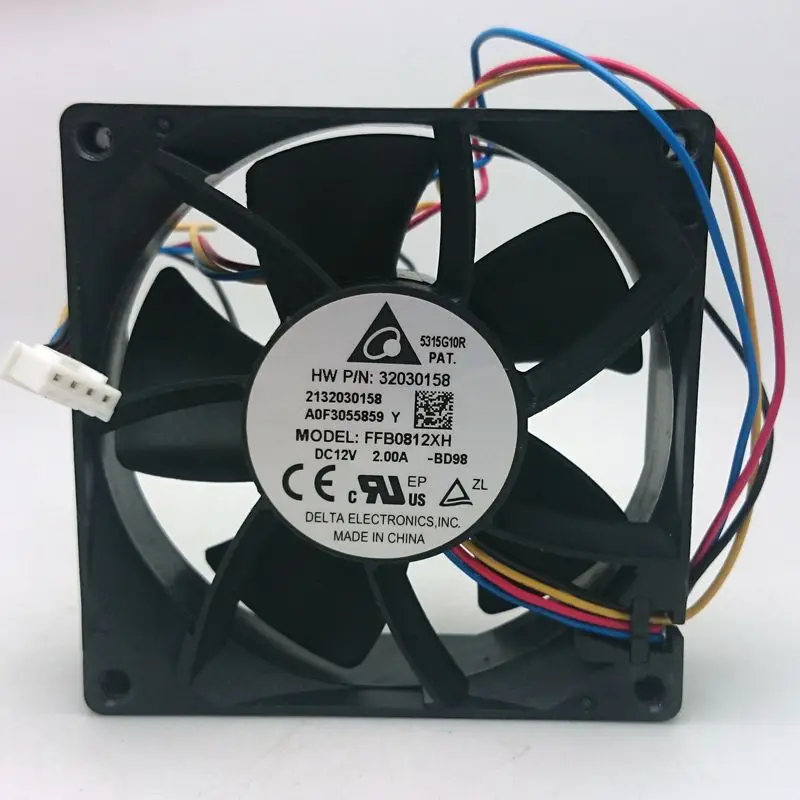 

Delta FFB0812XH 80*80*25mm DC 12V 2A 4-Pin powerful Pwm axial server cooling fan