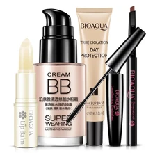 

5Pcs/Set Fashion Cosmetics Makeup Set Lip Balm BB Cream Eyebrow Pencil Mascara Cream Beauty Gift Sets Women Gifts Set Skin Care