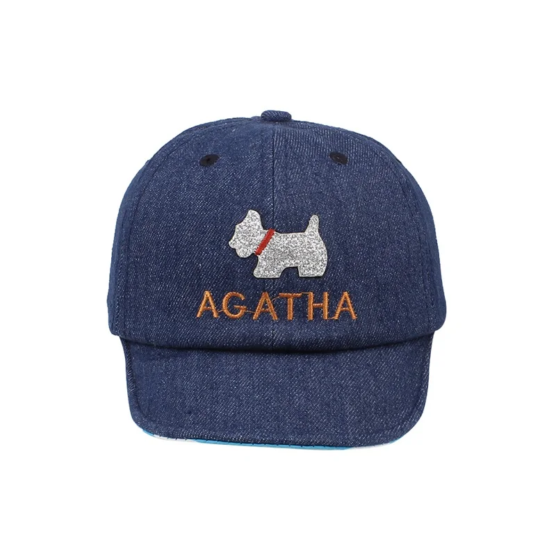Cartoon Dog Baby Cap Cowboy Fashion Baby Boys Cap Cotton Denim Infant Hat Spring Toddler Sun Cap For Girls Baby Boys Clothing (12)