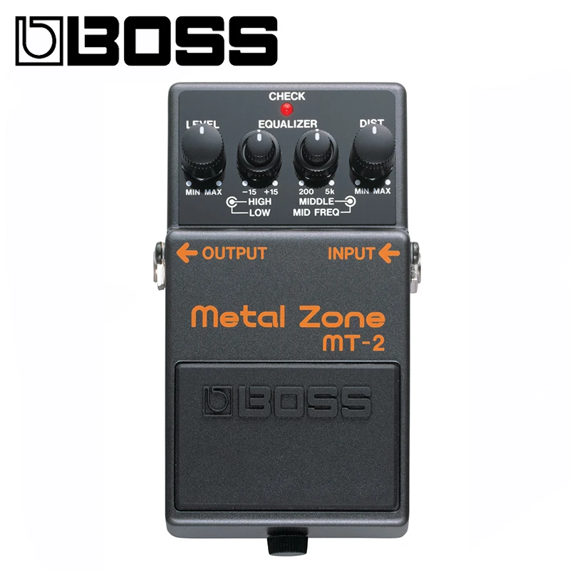 Boss MT-2 металлическая зона искажения гитары педаль комплект с медиками, полировки ткани и струны намотки