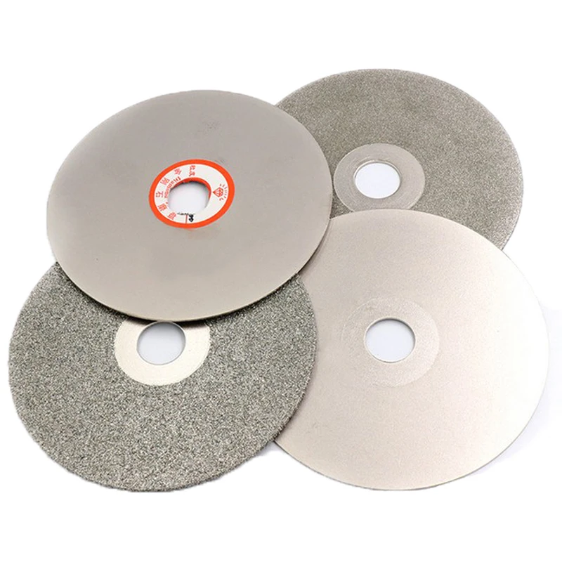 Diamond coated 4" Grit 60-3000 Flat Lap grinding wheels polishing disc cut tools 