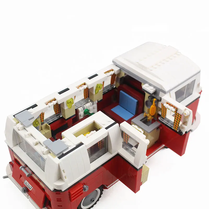 1334 шт T1 Camper Van Car City Compatibie Строительные блоки Набор игрушек DIY Развивающие детские