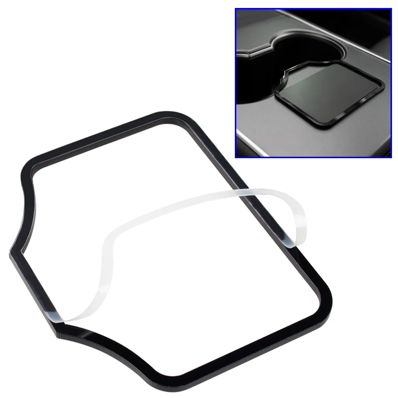 

New Acrylic Black Car Key Card Start Fixed Protector Holder For Tesla Model 3