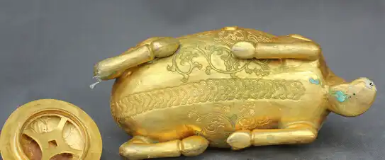 Yingfa JP S61 11 Китайский Латунь Ру Йи Юань Бао Фу деньги Счастливый Смех Статуи Будды