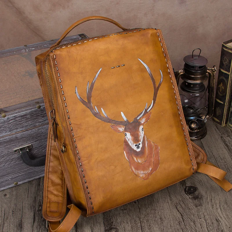 Рисунок 5 - Мужской рюкзак из натуральной кожи в стиле ретро