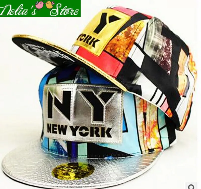 

Wholesale 2015 New Fashion Ali Hot Style Bronzing Hot silver Floral Letter  Snapback Caps Unisex Baseball Caps   Hip-hop Hats