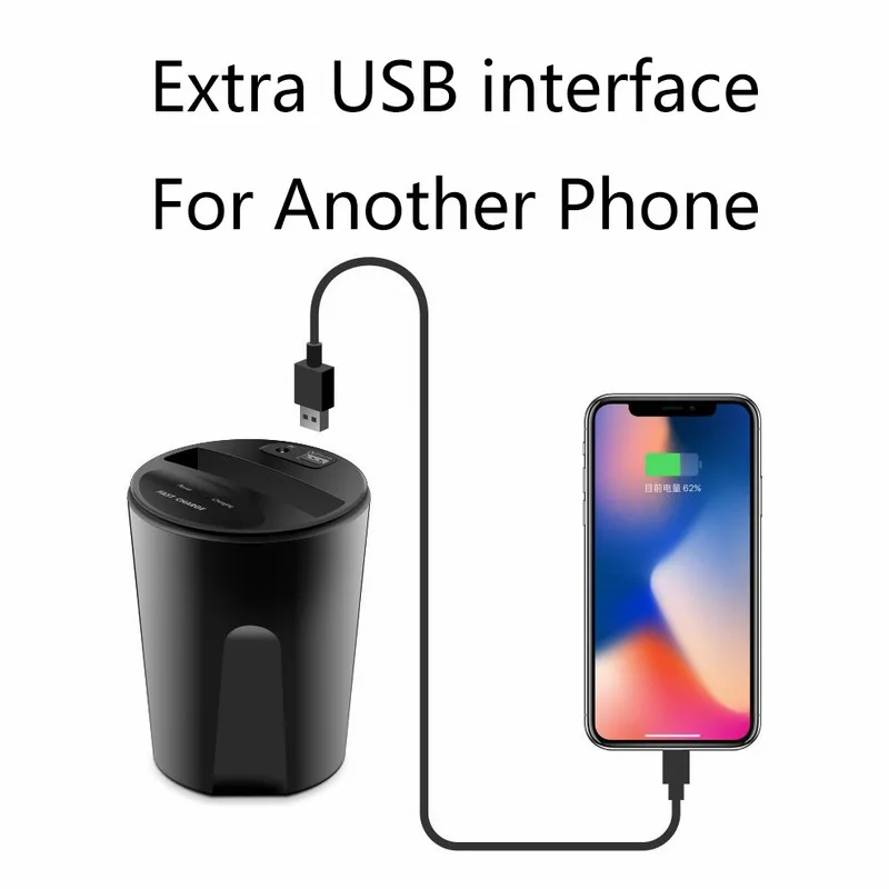 Car wireless Fast charger smart phone holder Stand For apple iPhone X 8 Plus samsung galaxy s8 s7 s6 edge Mobile phone Support