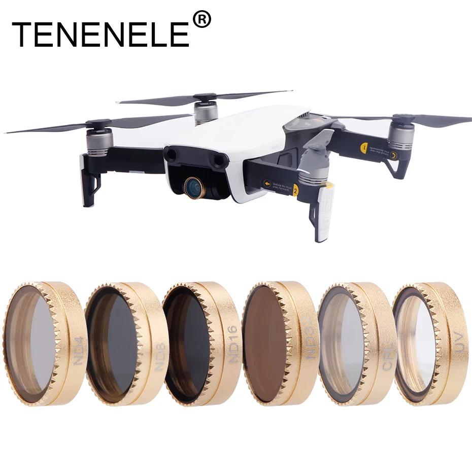 

TENENELE for Mavic Air Drone Filter UV Polarizing Neutral Density Filters For DJI Mavic Air ND4 8 16 32 CPL Gimble Accessories